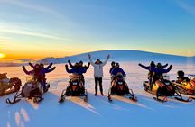 Snowmobile Adventure on Langjökull Glacier with Pickup