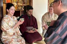 A Unique Antique Kimono and Tea ceremony Experience in English 