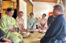 A Unique Antique Kimono and Tea ceremony Experience in English 