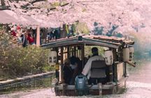 Kyoto Cherry Blossom Private Tour Boat Ride Experience