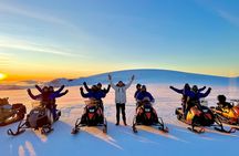 Snowmobiling from Husafell 