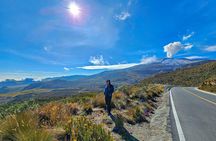 Snowy Ruiz + Hot Springs from Pereira