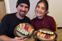 Asakusa Tokyo Sushi Making Class : Sake Ceremony & Whisk Matcha