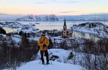 Winter hike and snowshoe adventure in Lofoten