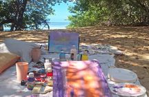 Sense and Paint Intuitive Sunset Art Experience in Aruba
