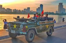 Explore The Hidden Gems And Train Street in Hanoi City By Jeep 