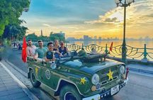 Explore The Hidden Gems And Train Street in Hanoi City By Jeep 