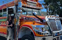 Authentic Chicken Bus Experience and Mayan Village Tour