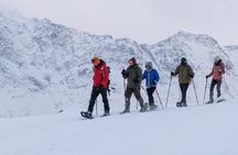 Winter hike and snowshoe adventure in Lofoten