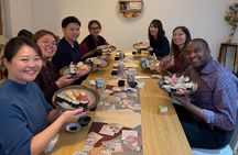 Asakusa Tokyo Sushi Making Class : Sake Ceremony & Whisk Matcha