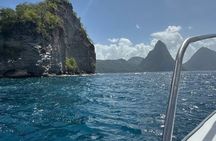 Sulphur Springs and Waterfall or Piton and Beach Boat Tour