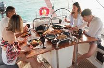Milos Luxury Sailboat Cruise to Kleftiko Bay with Meal and Drinks