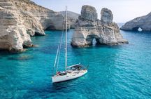 Milos Luxury Sailboat Cruise to Kleftiko Bay with Meal and Drinks