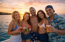 Puerto Plata Private Sunset Catamaran with Open Bar and BBQ