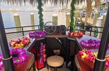 Private Tiki Pub Floating Sunset Cruise at Crab Island