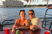 Private Tiki Pub Floating Sunset Cruise at Crab Island