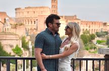Rome Fiat 500 Romantic experience, with a local photographer