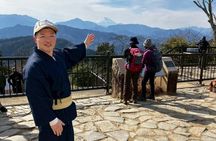Mt Takao Hike & Onsen by Train from Shinjuku with Ex-JR Conductor