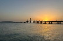 Sunset Cruise with Etihad Tower Views and Beach Walk