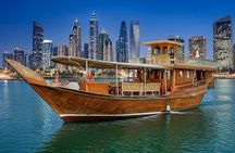 Doha: Traditional Sunset Dhow Cruise Tour with BBQ Buffet Dinner