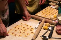 Traditional bolognese pasta making with a meal