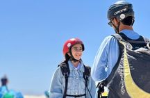 Paragliding with sunset in Agafay desert from Marrakech