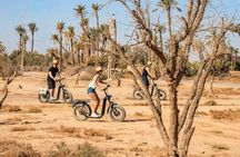 balade à cheval et en trottinettes électrique Marrakech Palmeraie