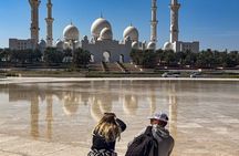 Abu Dhabi Grand Mosque Louvre Giant Diver and Reflection View