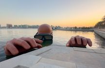 Abu Dhabi Grand Mosque Louvre Giant Diver and Reflection View