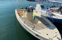 Self drive boat to shipwreck & blue caves