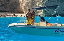 Self drive boat to shipwreck & blue caves