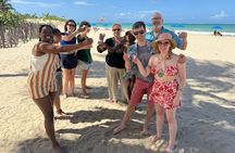 Coquito Drink and Salsa Beach Class