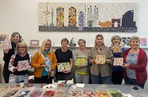Guided “Flower of Barcelona” Panot Shape Mosaic Workshop 2 Hours
