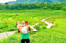 From Pu Luong: Trekking Village, Rafting, Swimming, Lunch on Raft