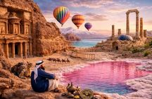 3-Day Tour:Amman City Tour, Petra, Wadi Rum, Pink Lake & Dead Sea