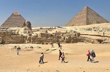 Grand Egyptian Museum and the Pyramids from Alexandria Port