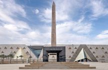 Grand Egyptian Museum and the Pyramids from Alexandria Port