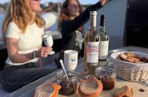 Golf Juan Sunset Sailing Cruise with aperitif at the Island