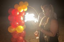 Dinner Experience and Celebration on the Beach with Decorations