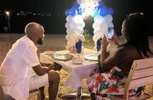  Dinner Experience and Celebration on the Beach with Decorations 