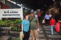 Private Bangkok Full-Day Railway Market and Floating Market Tour 