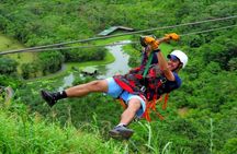 Best combination :Rafting level III with canopy zip lines and Superman cable in La Fortuna zone