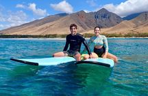 Amazing 2 person Semi-Private Surf Lesson at Ukumehame Beach