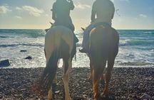 Santorini Family Horseback Adventure:Volcanic Trails & Beach Ride