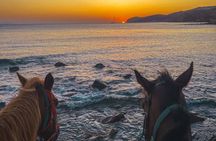 Santorini Family Horseback Adventure:Volcanic Trails & Beach Ride