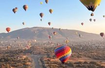 Balloon flight over the Teotihuacan pyramids + cacao workshop