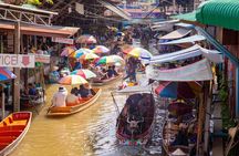Maeklong Railway Market and Damnoen Saduak Floating Market Tour From Bangkok
