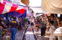 Maeklong Railway Market and Damnoen Saduak Floating Market Tour From Bangkok