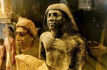 Grand Egyptian Museum and Giza Pyramids, at west Giza