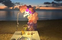  Dinner Experience and Celebration on the Beach with Decorations 